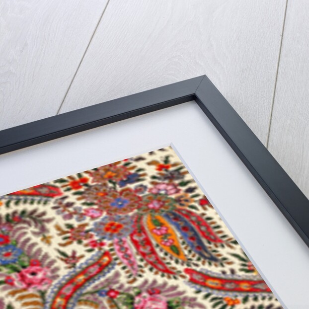 Design for printed shawl fabric by George Charles Haité