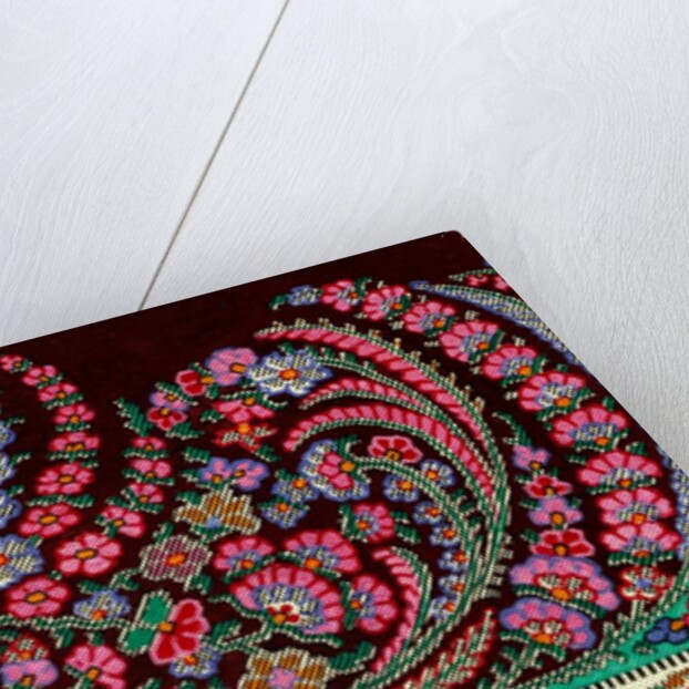 Design for printed shawl fabric by George Charles Haité
