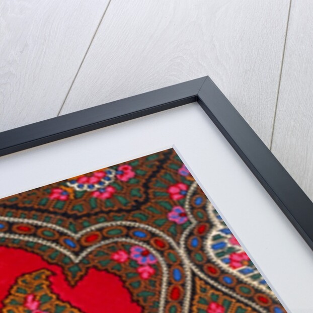 Design for printed shawl fabric by George Charles Haité