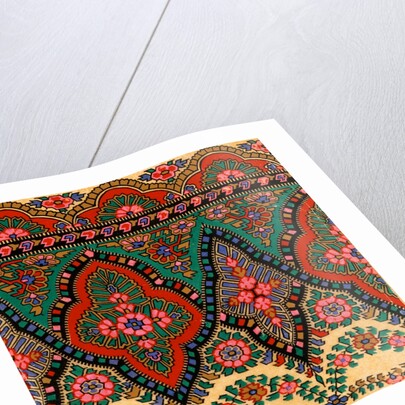 Design for printed shawl fabric by George Charles Haité