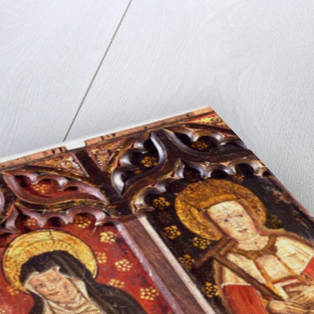 Two panels from a rood screen by Unknown