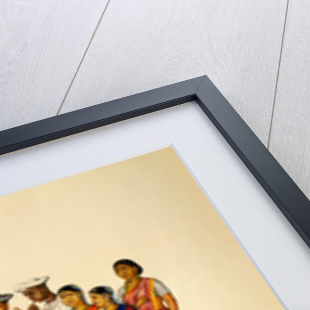 A group of dancers & musicians by Unknown