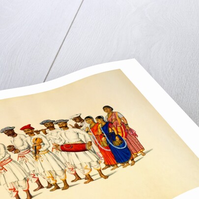 A group of dancers & musicians by Unknown