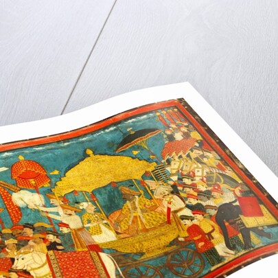 Processional scene with Amar Singh. Thanjavur, India, late 18th century by Unknown