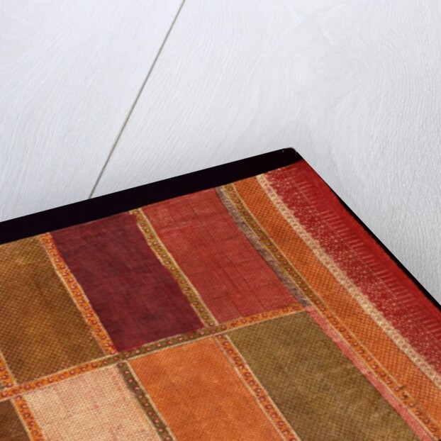 Cloth with design of multi-colour rectangles by Unknown