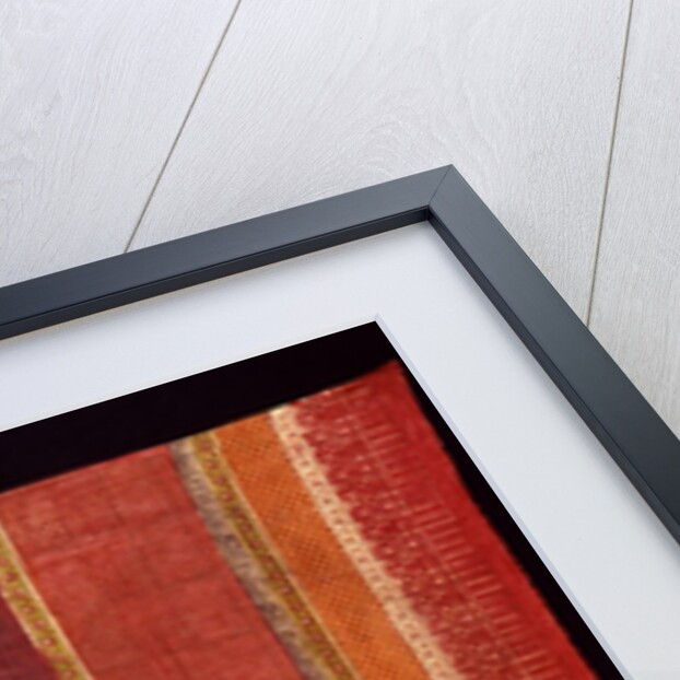 Cloth with design of multi-colour rectangles by Unknown