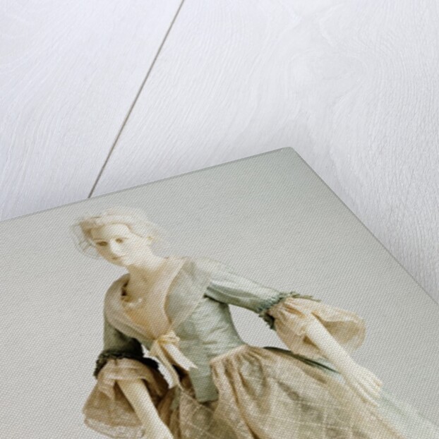 Apron, gown and petticoat. Britain, mid-18th century by Unknown