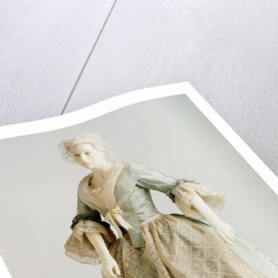 Apron, gown and petticoat. Britain, mid-18th century by Unknown