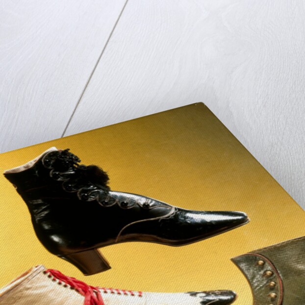 Woman's and Man's boots. Europe, 19th century by Unknown