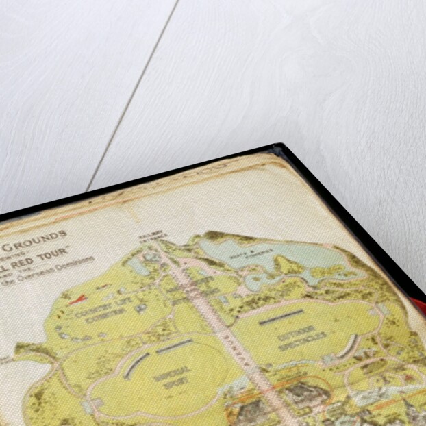 Plan of the Festival of Empire grounds showing the All Red Tour by Anonymous