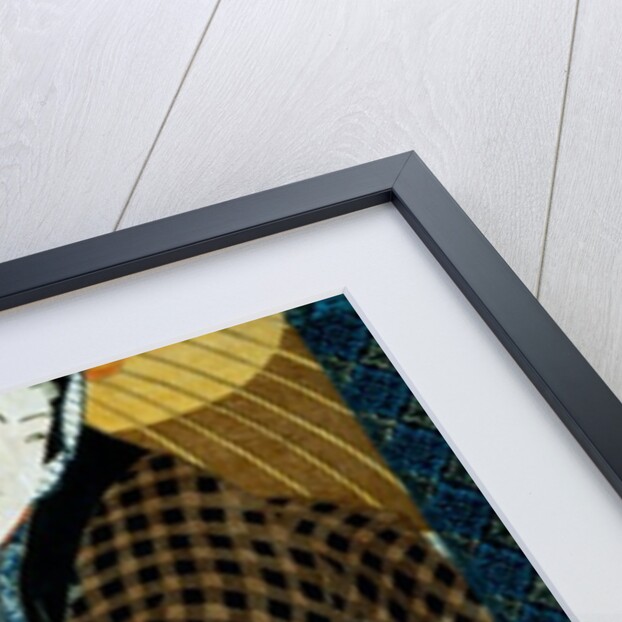 A Beauty and a Snowman by Utagawa Kuniyoshi