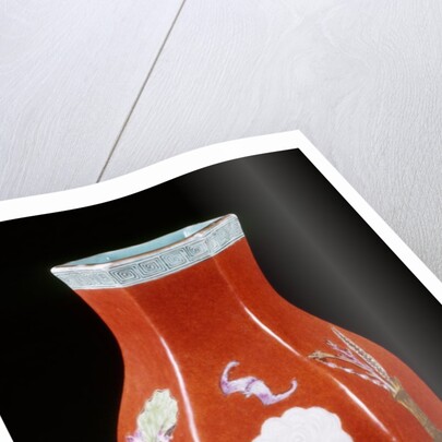 Hexagonal vase by Unknown