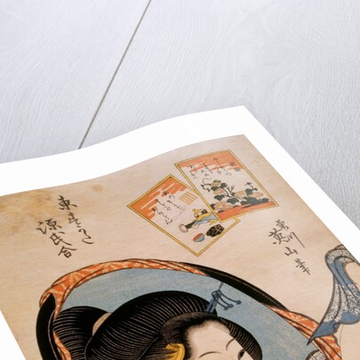 The Chapter 'Asagao', from the Genji in Edo Style series by Kikukawa Eizan