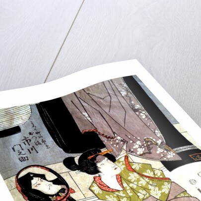 Ichikawa Monnosuke III as the Geisha Otsuma of Mirokucho by Utagawa Kunisada (I)