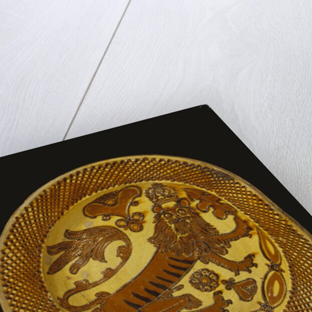 Heraldic Lion Dish by Thomas Toft