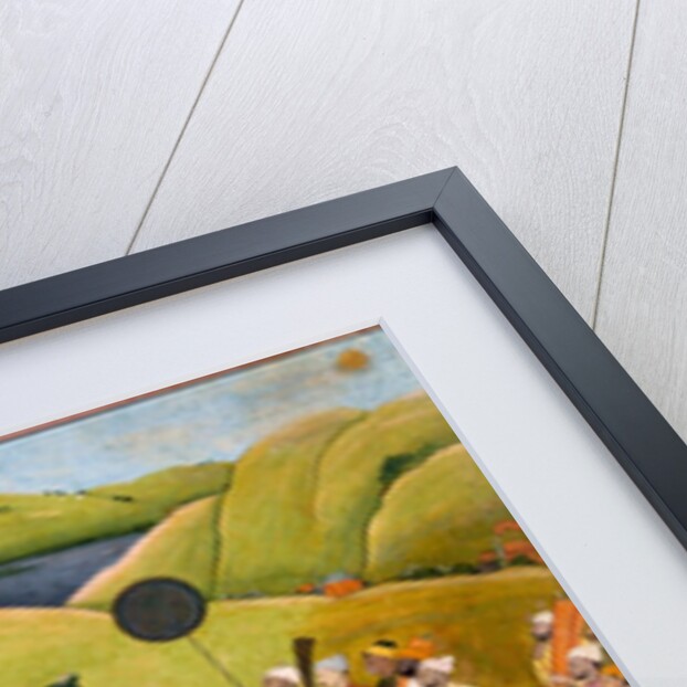 Raja Balwant Singh hawking by Nainsukh