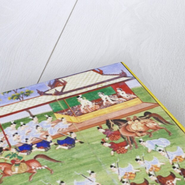 Polo match. Mandalay, Burma, 19th century by Unknown