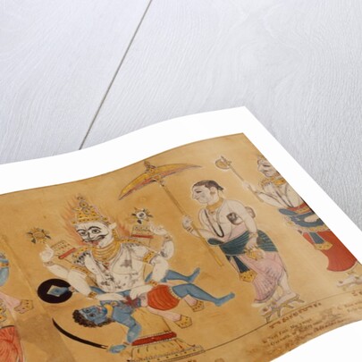 The Dasavatara of the Hindu God, detail by Unknown