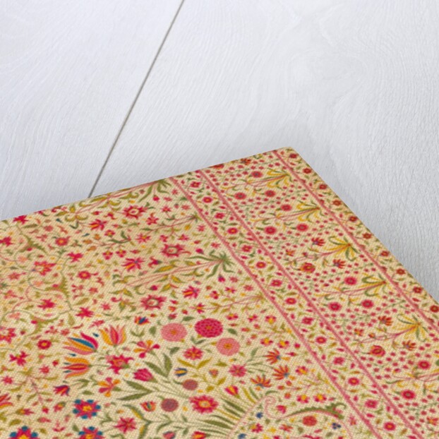 Floorspread, detail. India, 18th century by Unknown