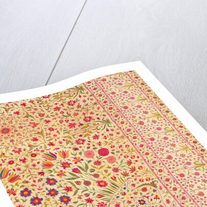 Floorspread, detail. India, 18th century by Unknown