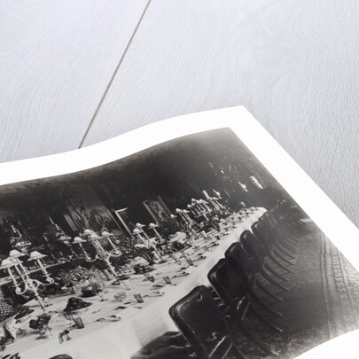 The Dining Room at Sandringham by Bedford Lemere