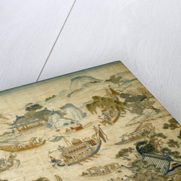 Tapestry depicting the Dragon Boat Festival by Unknown