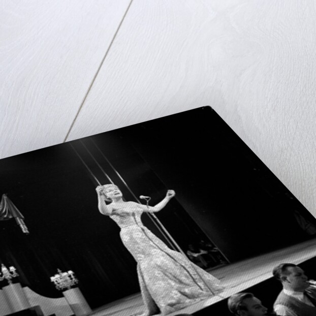 Jane Morgan, American popular music singer, at the London Palladium by Harry Hammond