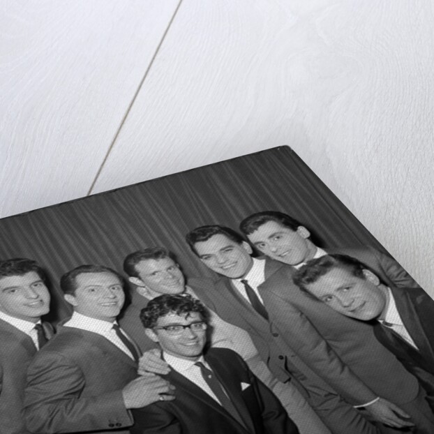 Freddie Garitty, Del Shannon and Frankie Vallie with other musicians by Harry Hammond