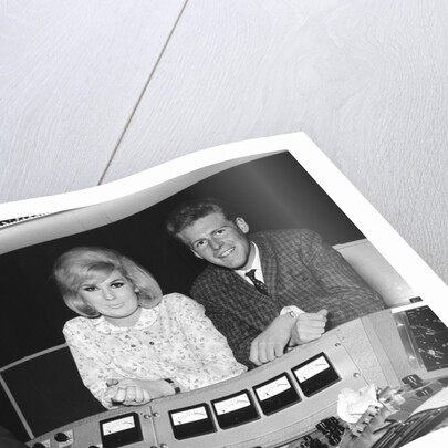 Dusty Springfield at Philip Records Recording Studio by Harry Hammond