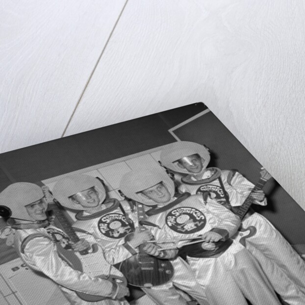The Spotniks dressed up as astronauts by Harry Hammond