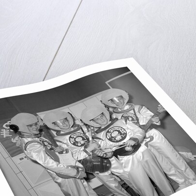 The Spotniks dressed up as astronauts by Harry Hammond