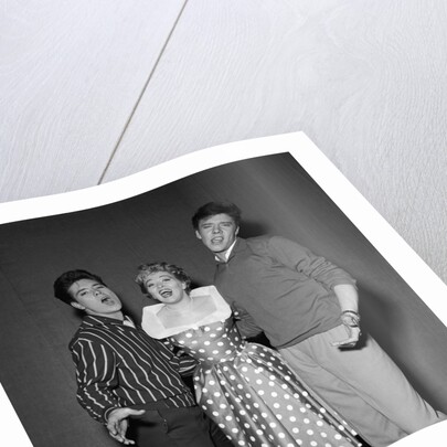 Cliff Richard singing with Marion Ryan and Marty Wilde by Harry Hammond