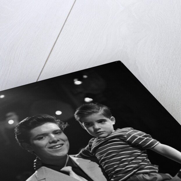 Cliff Richard with a young fan by Harry Hammond