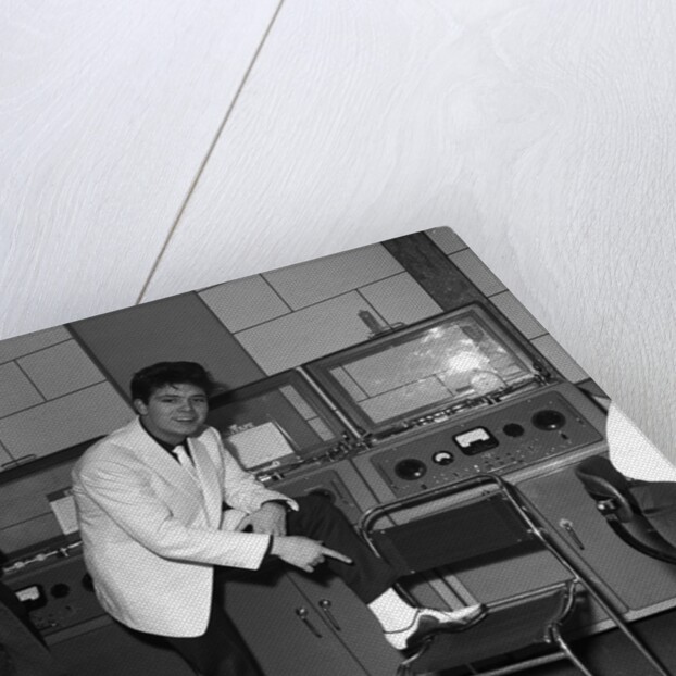 Cliff Richard at EMI studios in Abbey Road by Harry Hammond