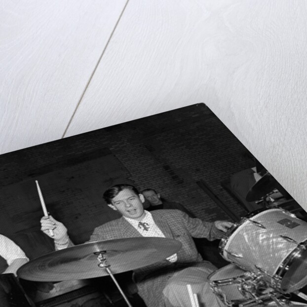 Johnnie Ray at the drums by Harry Hammond