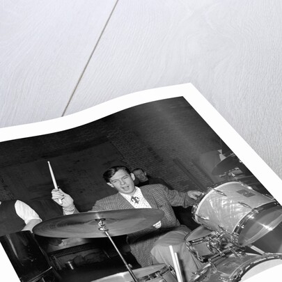 Johnnie Ray at the drums by Harry Hammond