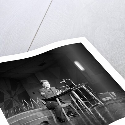 Elvis Presley at a Press Conference in Frankfurt by Harry Hammond