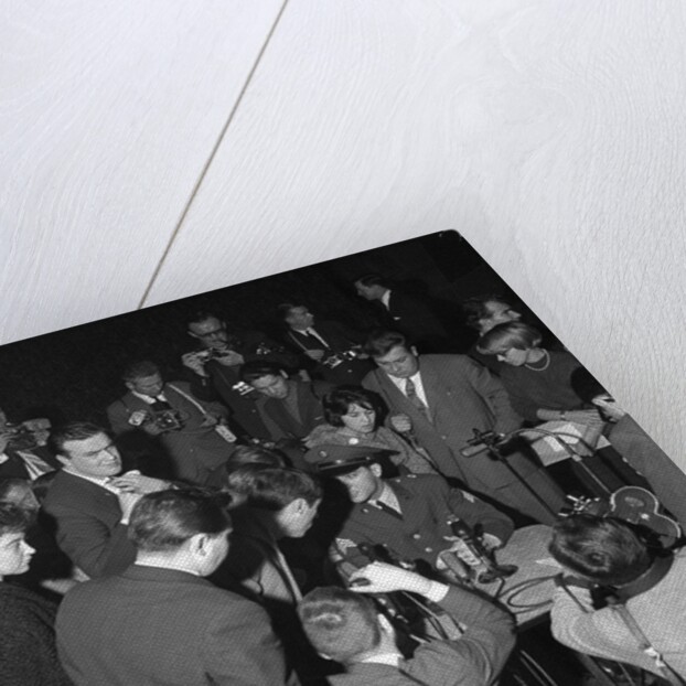 Elvis Presley at a Press Conference in Frankfurt by Harry Hammond