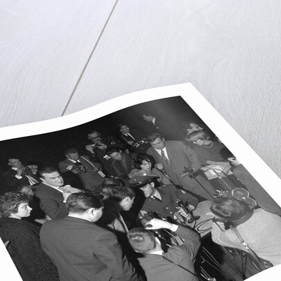 Elvis Presley at a Press Conference in Frankfurt by Harry Hammond
