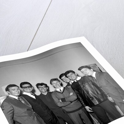 Brian Poole with Roy Orbison, Freddy Garritty and The Searchers by Harry Hammond