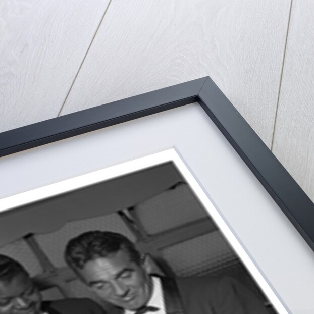 Oscar Peterson with an unknown man by Harry Hammond