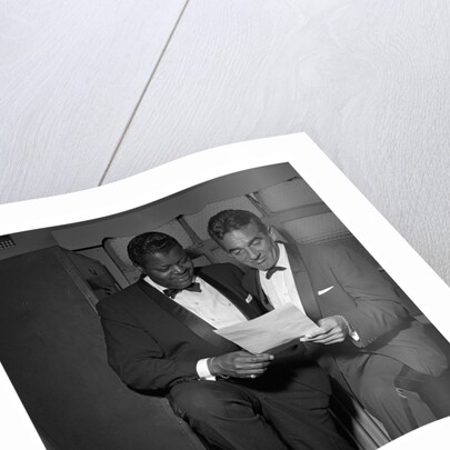 Oscar Peterson with an unknown man by Harry Hammond