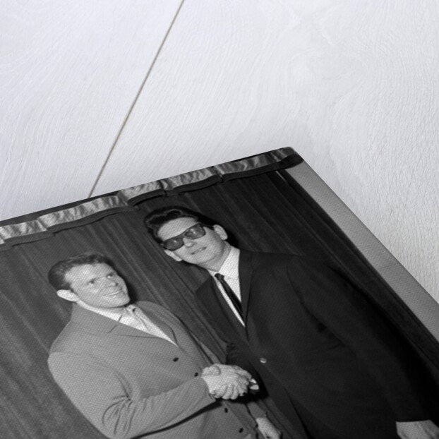 Roy Orbison with Del Shannon by Harry Hammond