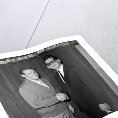 Roy Orbison with Del Shannon by Harry Hammond