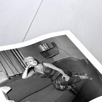 Jayne Mansfield at the Palladium dressing room by Harry Hammond