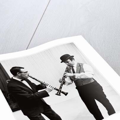 Terry Lightfoot and Acker Bilk by Harry Hammond