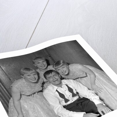 Jerry Lewis with the Kaye Sisters by Harry Hammond
