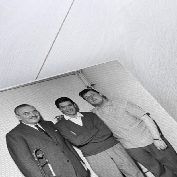 Don Lang, Ted Heath and Michael Holliday by Harry Hammond