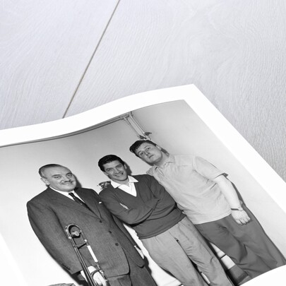 Don Lang, Ted Heath and Michael Holliday by Harry Hammond