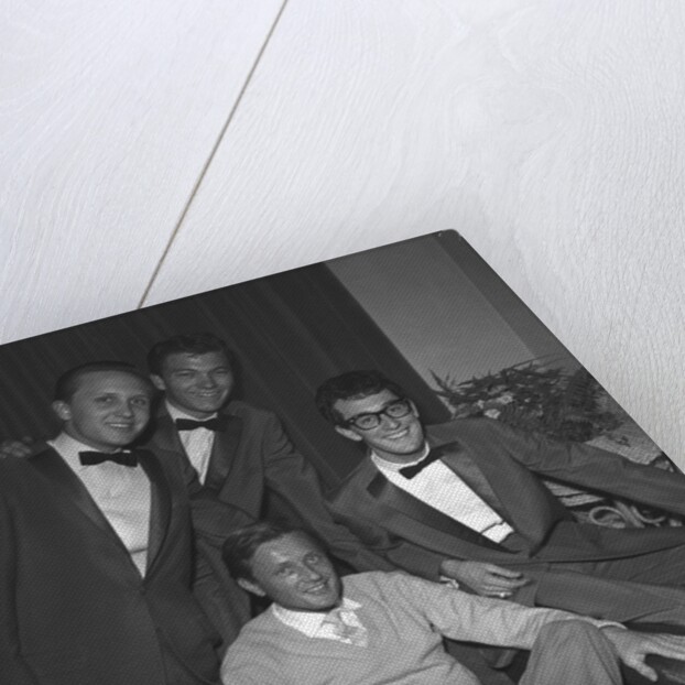 Buddy Holly with The Crickets and Gary Miller by Harry Hammond